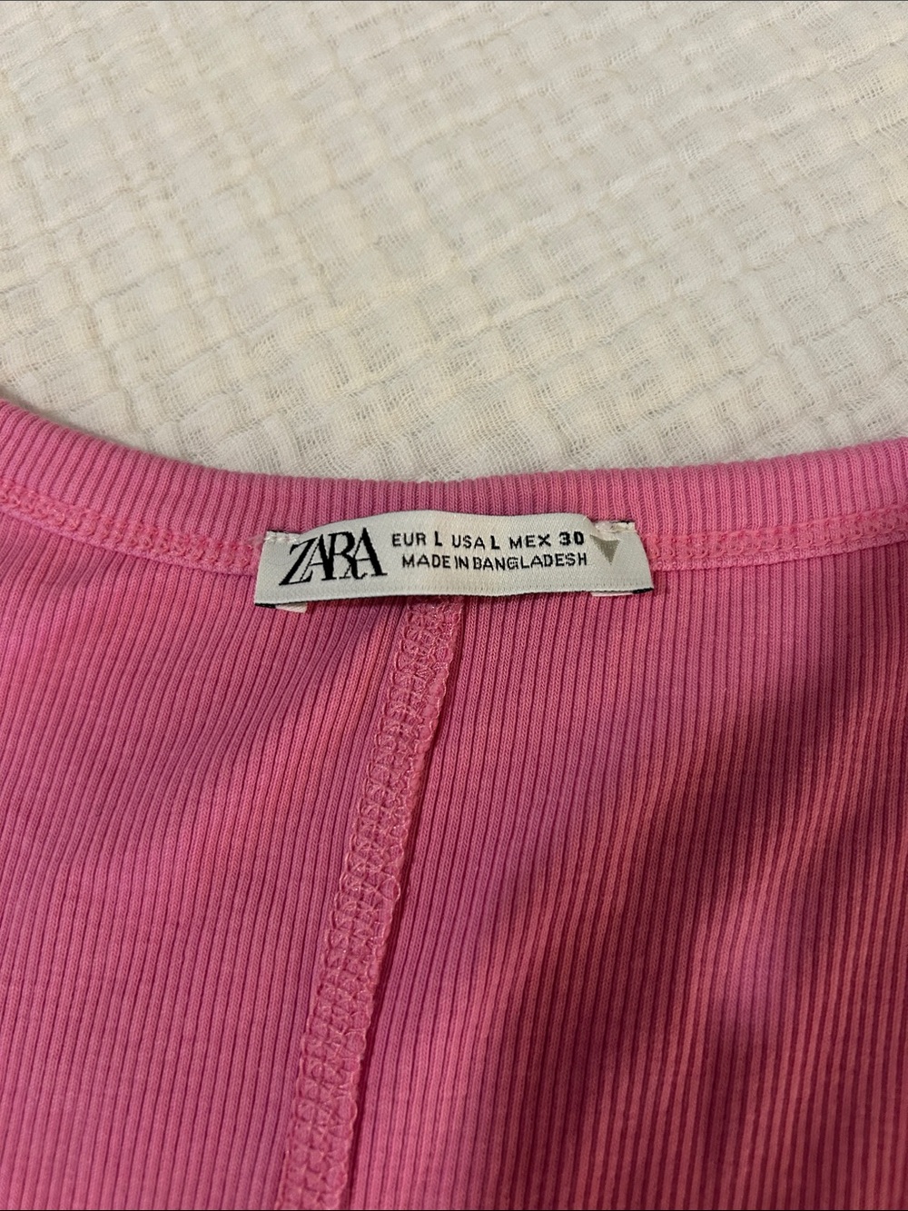 Zara Ribbed Scoop Tank - Picture 2 of 3